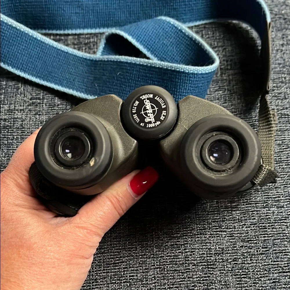Swift Gray Binoculars with Blue Strap